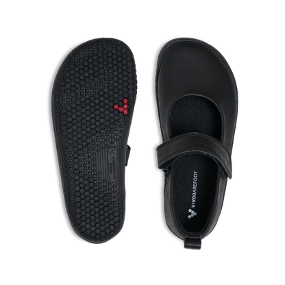 Vivobarefoot Wyn School Kids Obsidian