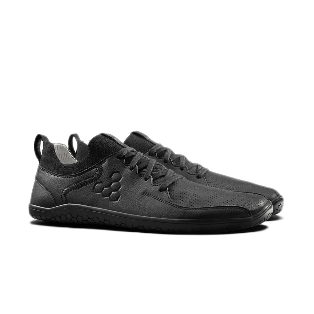 Vivobarefoot Primus Asana Leather Mens Obsidian