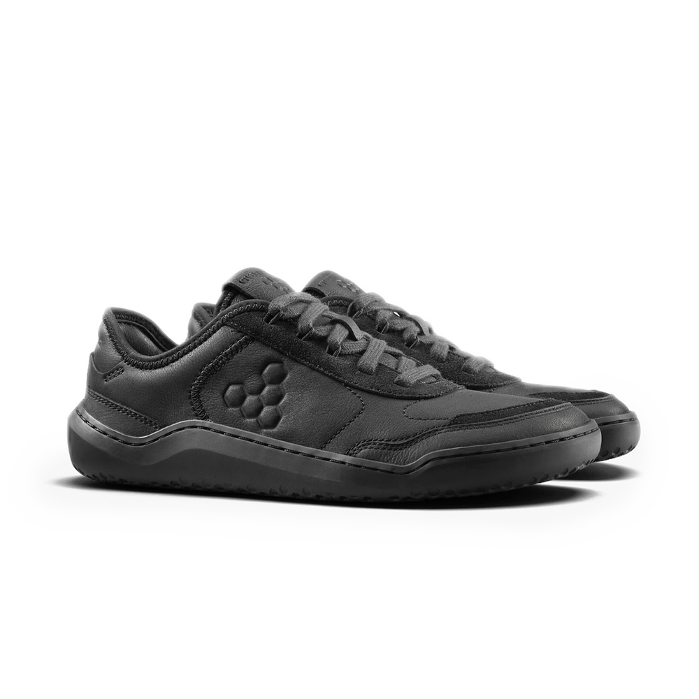 Vivobarefoot Gobi Sneaker Leather Mens Obsidian