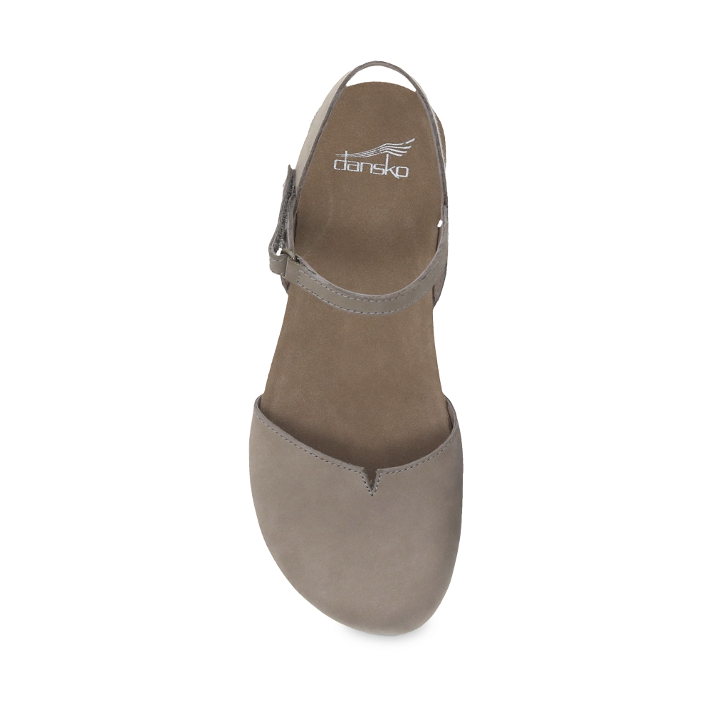 Dansko Rowan Taupe Milled Nubuck