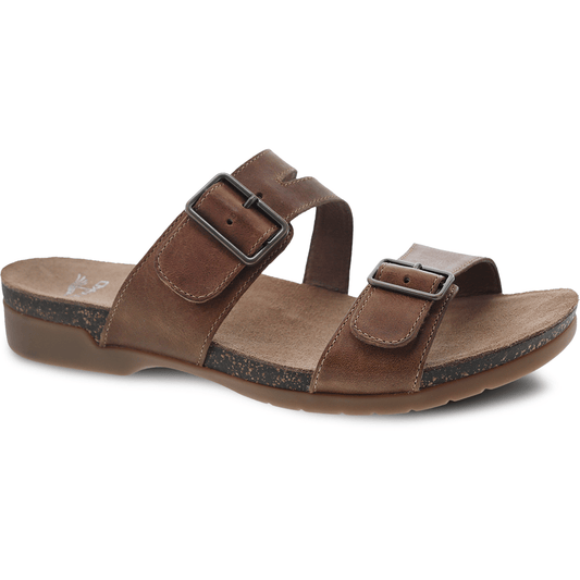 Dansko Rosie Tan Waxy Leather Sandal